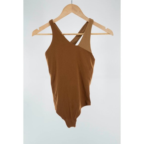 Lululemon Nulu Asymmetrical Bodysuit *Light Support, A/B Cups Copper Brown | 4 - Picture 4 of 10